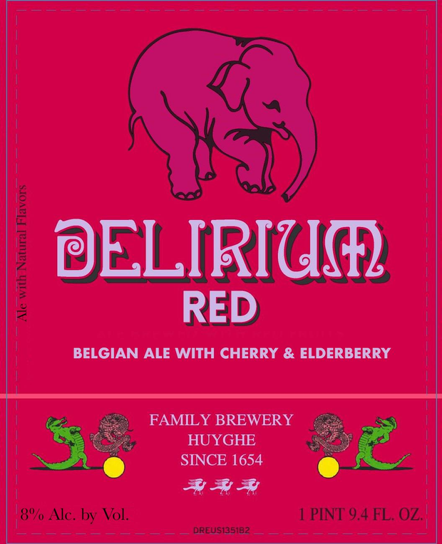 DELIRIUM RED 6/4PK CANS (Cherry/Kriek) 16.9 oz (24)