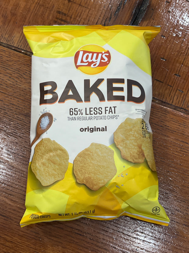 Lays Baked 65% less Fat