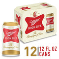 Miller High Life Beer American Style Lager 4.6% ABV Cans - 12-12 Fl. Oz.