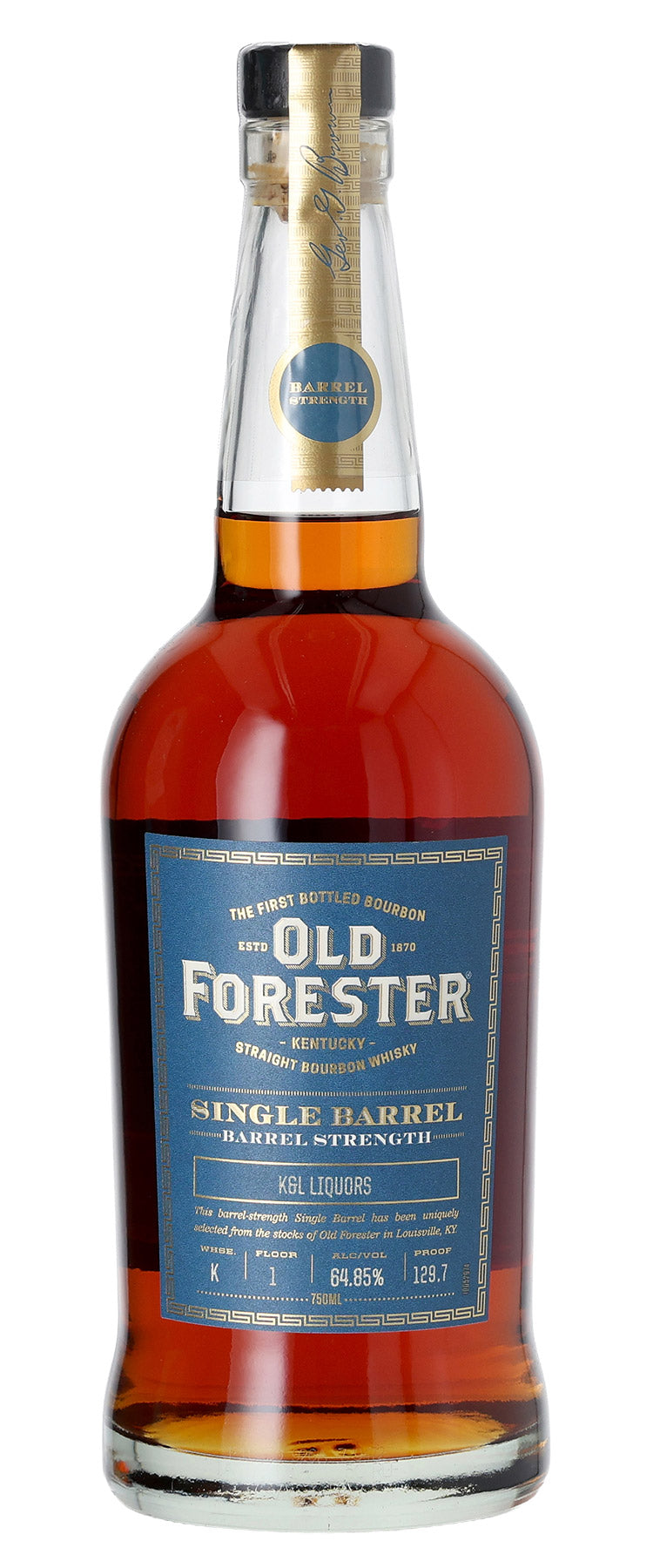 Old Forester Single Barrel Bourbon Whiskey