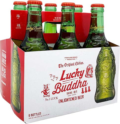 Lucky Buddha Enlightened Beer- 6 Pack