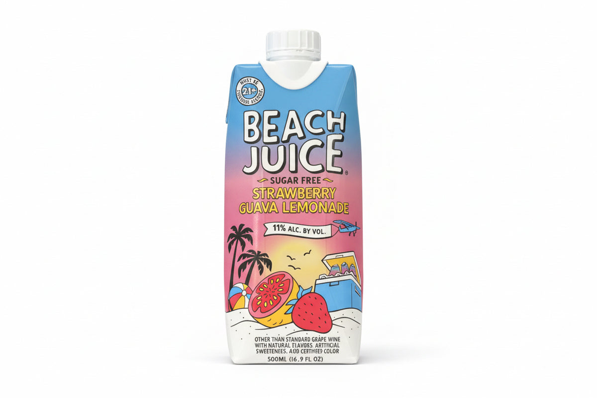 Beach Juice Strawberry Guava Lemonade Juice Carton (500