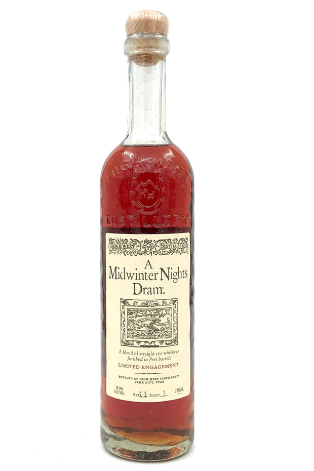 High West A Midwinter Night Dram Straight Rye Whiskey 750ml