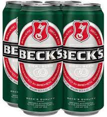 Beck's Blue Beer 4-Pack Cans