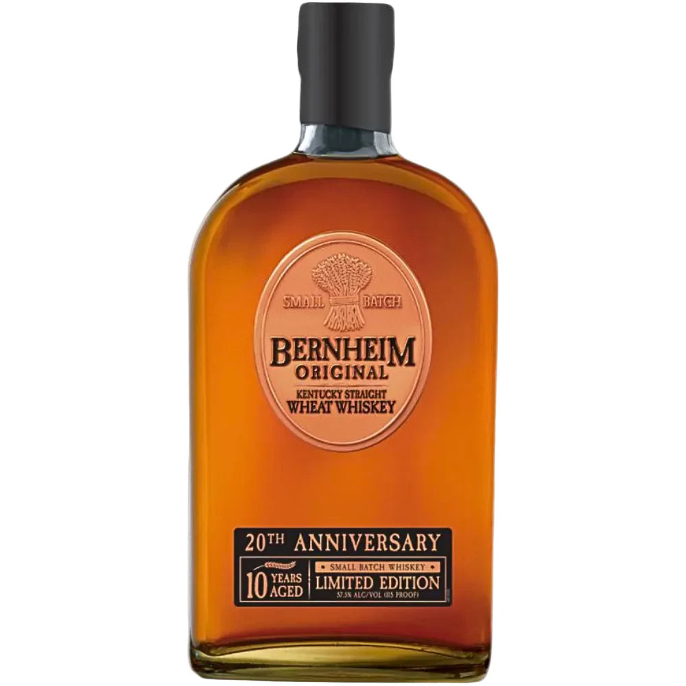 Bernheim original wheat whiskey small batch limited edition 20th anniversary 10 yr 115