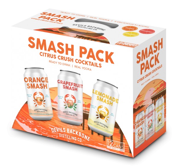 Devil's Backbone Orange Smash Vodka Cocktail- 4 Pack