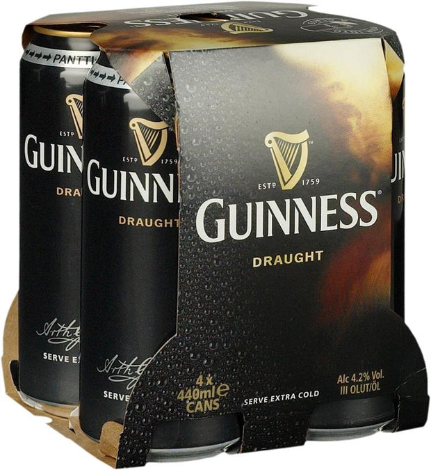 Guinness Draught Beer 14.9-Oz Can 4-Pack