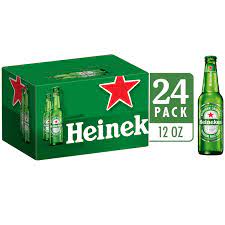Heineken Lager Beer 12-Oz Bottle 24-Pack