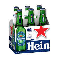 Heineken 00 Zero Alcohol Beer 11.2-Oz Bottle 6-Pack