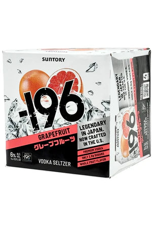 Suntory -196 Grapefruit Vodka Seltzer (355ml) Cans 4-pack