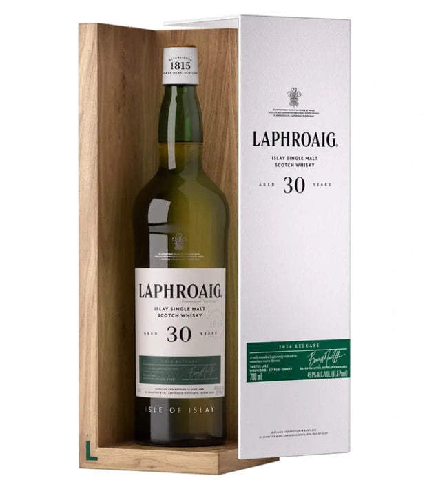 LAPHROAIG 30 YEAR ISLAY SINGLE MALT SCOTCH WHISKY 2024 RELEASE
