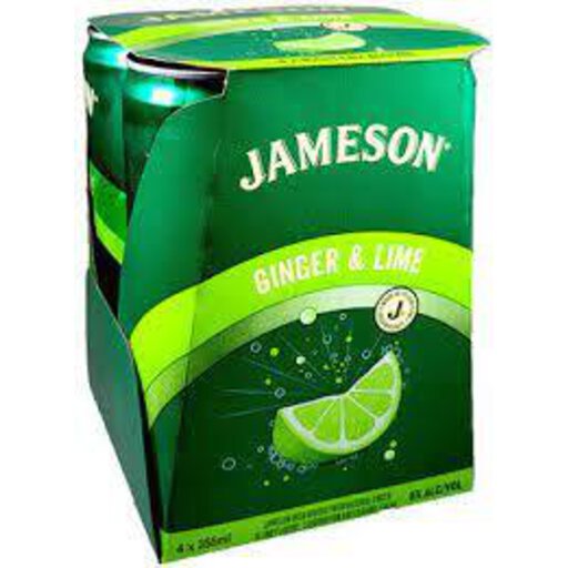 Jameson Ginger & Lime 355ml 4-Pack