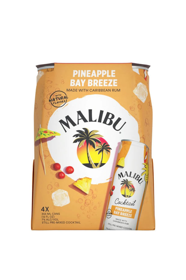 Malibu Pineapple Bay Breeze 4PK- RTD