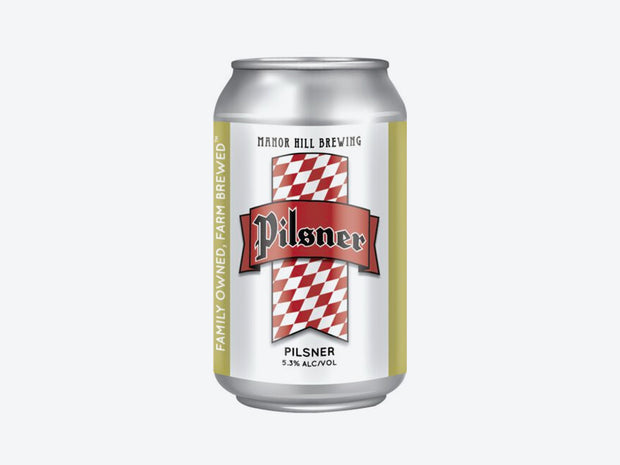 Manor Hill Brewing Pilsner Beer Cans 6-Pack