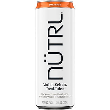 Nutrl Orange Vodka Seltzer 12-Oz Can 4-Pack