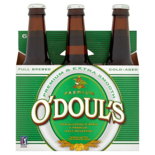 O'Doul's Premium Non-Alcoholic Malt Beverage 12-Oz Bottle 6-Pack