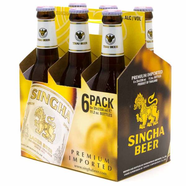 Singha Lager Beer 11.2-Oz 6-Pack