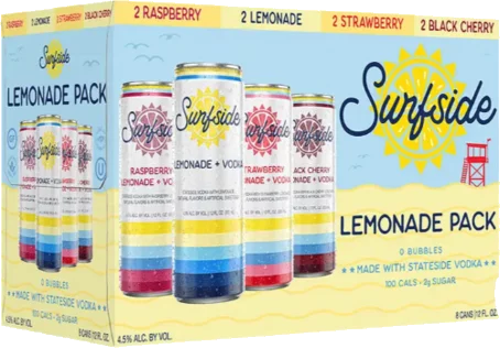 Surfside Lemonade Variety 12oz 8pk Cn