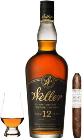 W.L. Weller 12 Year Bourbon Cigar & Glencairn Gift Set