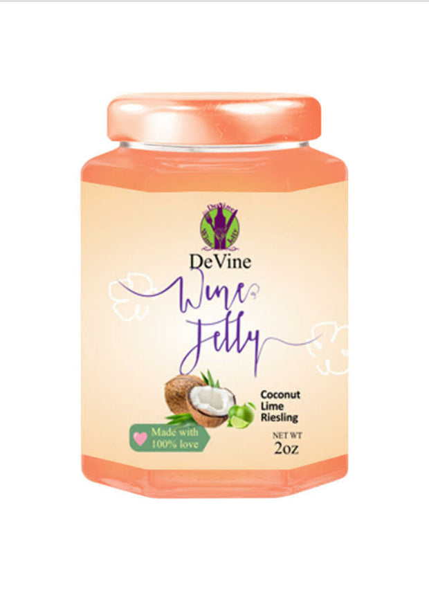 COCONUT LIME WINE JELLY